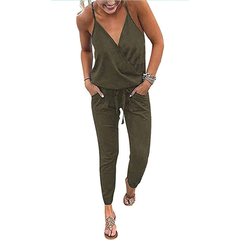 Drawstring Waist Jumpsuit